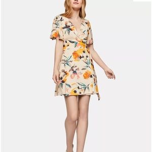 BCBG Floral Print Wrap Dress